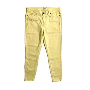Paige Denim Verdugo Ankle Skinny Stretch Jeans pale Yellow Mid Rise SZ 31 NEW